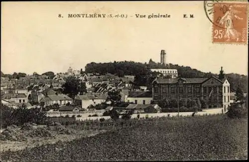 Ak Montlhéry Essonne, Vue générale