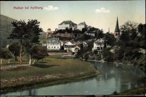Ak Malberg Rheinland Pfalz, Blick auf den Ort