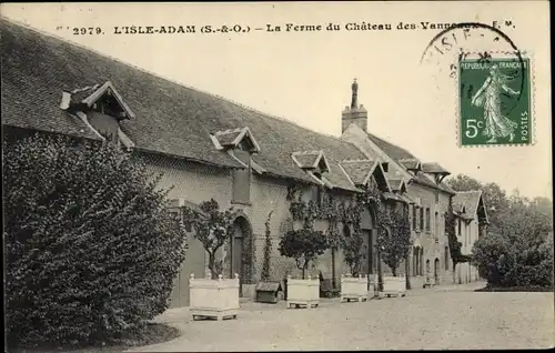 Ak Isle Adam Val d'Oise, La Ferme du Château des Vanneaux