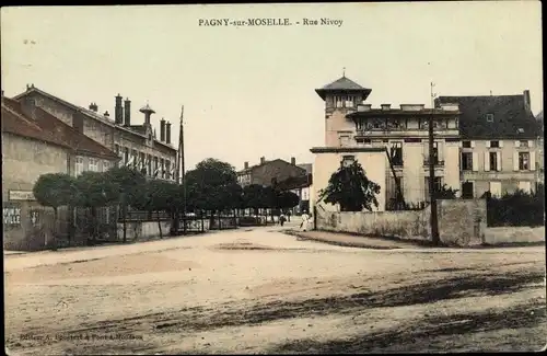 Ak Pagny sur Moselle Meurthe et Moselle, Rue Nivoy