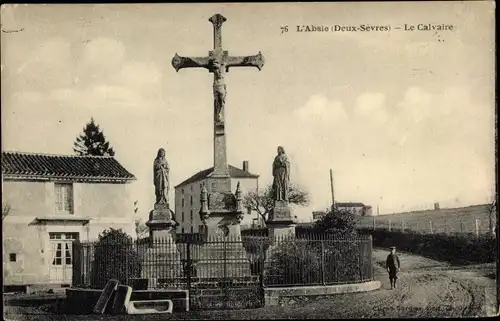 Ak L'Absie Deux Sèvres, Le Calvaire