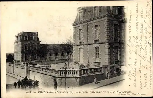 Ak Bressuire Deux Sèvres, L'École Enfantine de la Rue Duguesclin