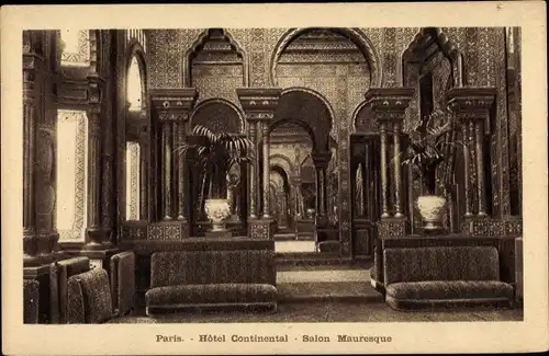Ak Paris II., Hotel Continental, Salon Mauresque