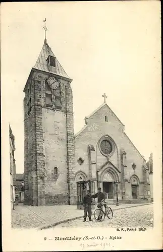 Ak Monthéry Essonne, Eglise