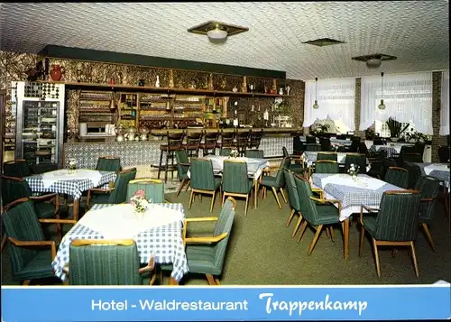 Ak Trappenkamp in Schleswig Holstein, Hotel Waldrestaurant, Waldstraße