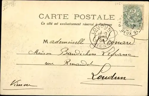 Ak Airvault Deux Sèvres, Vue générale