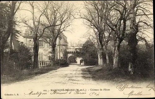 Ak Martigne Briand Maine et Loire, Chateau de Flines