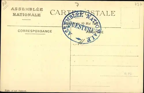 Ak Paris VII., Assemblée Nationale, Salle Marengo ou s'opère le dépouillement du scrutin