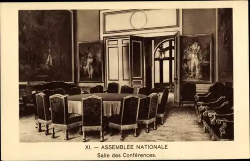 Ak Paris VII., Assemblée Nationale, Salle des Conférences