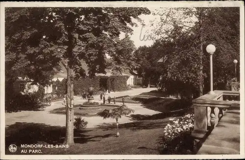 Ak Mondorf les Bains Bad Mondorf Luxemburg, Au Parc