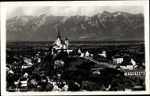 Ak Rankweil in Vorarlberg, Panorama, Basilika