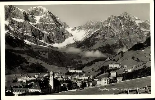 Ak Engelberg Kt. Obwalden Schweiz, Panorama, Blick gegen den Juchlipass