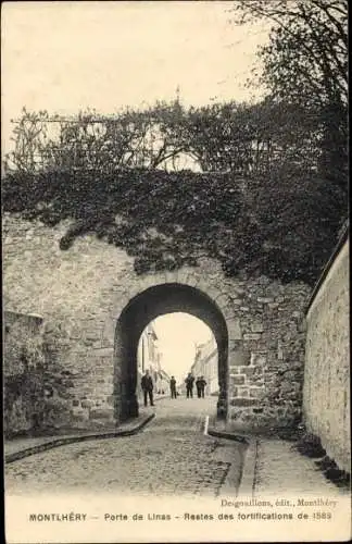 Ak Montlhéry Essonne, Porte de Linas