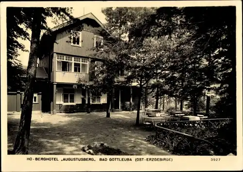 Ak Bad Gottleuba in Sachsen, HO Berghotel Augustusberg