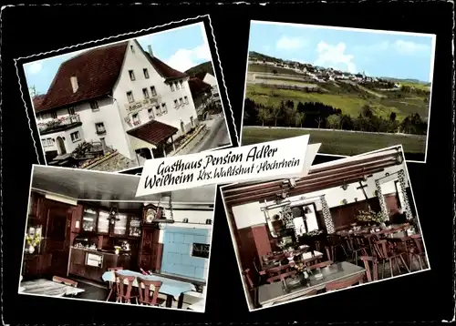 Ak Weilheim im Schongau Oberbayern, Gasthaus Pension Adler