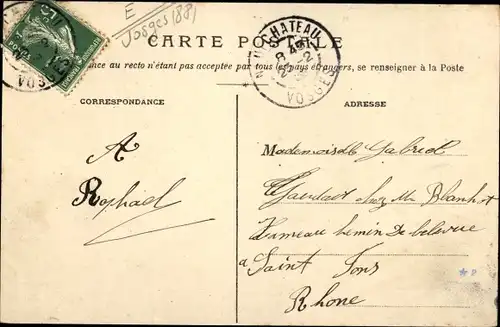 Ak Neufchateau Vosges, Place Jeanne d'Arc