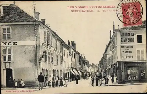 Ak Neufchateau Vosges, Rue de France, Hotel de la Providence