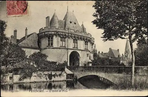 Ak Vendome Loir et Cher, L'Hôtel de Ville