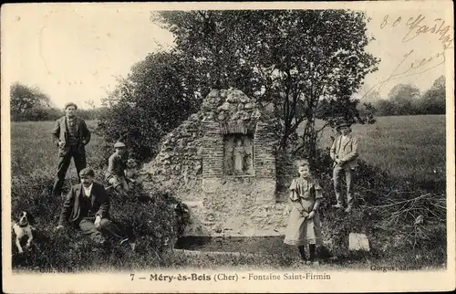 Ak Méry ès Bois Cher, Fontaine Saint Firmin