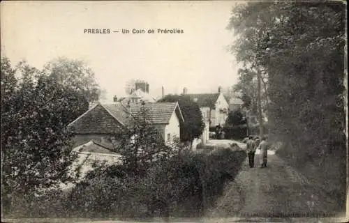 Ak Presles Val d'Oise, Un Coin de Prérolies