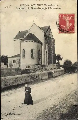 Ak Azay sur Thouet Deux Sèvres, Sanctuaire de Notre Dame de l'Agenouillée