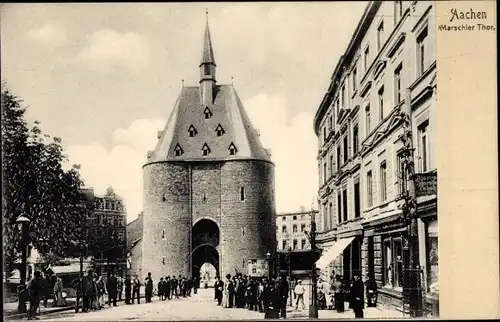 Ak Aachen in Nordrhein Westfalen, Marschiertor