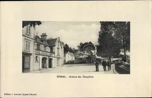 Ak Épinal Lothringen Vosges, Avenue des Templiers