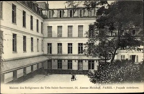 Ak Paris XVI. Passy, Maison des Religieuses du Tres Saint Sacrement, 56 Avenue Malakoff