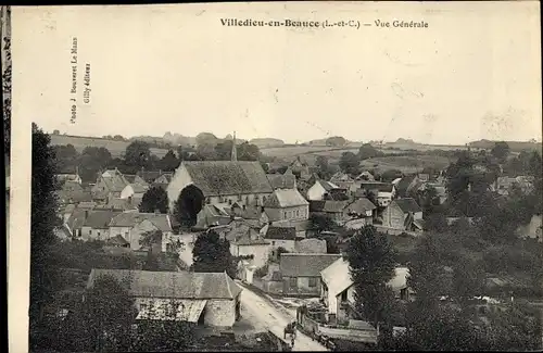 Ak Villedieu en Beauce Loir et Cher, Vue générale