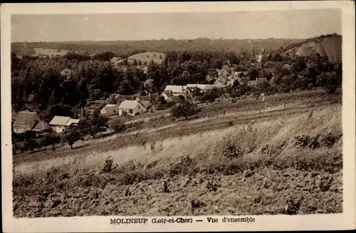 Ak Molineuf Loir et Cher, Vue d'ensemble