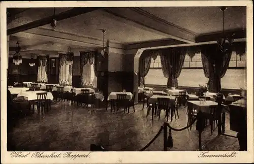 Ak Boppard am Rhein, Hotel Rheinlust, Innenansicht