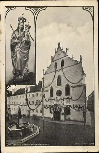 Ak Wien, Franziskanerkirche, Marienstatue