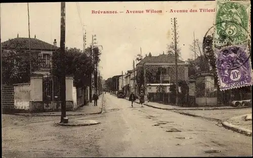 Ak Brevannes Val de Marne, Avenue Wilson, Avenue des Tilleuls