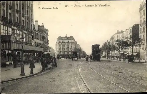 Ak Paris XVI. Passy, Avenue de Versailles