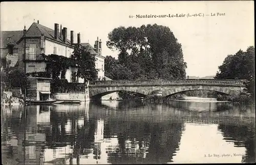 Ak Montoire sur le Loir Loir et Cher, Le Pont