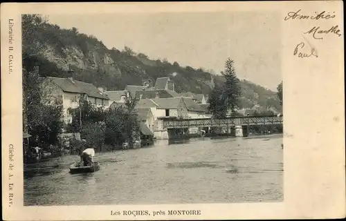 Ak Montoire sur le Loir Loir et Cher, Vue générale