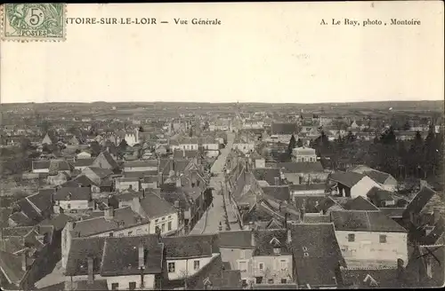 Ak Montoire sur le Loir Loir et Cher, Vue générale