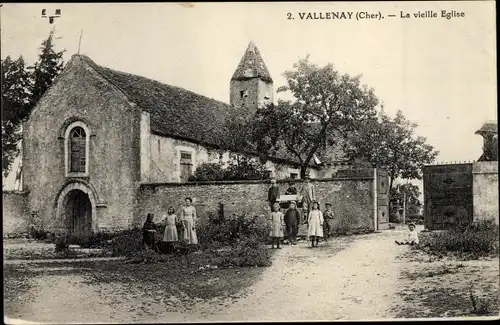 Ak Valenay Cher, La vieille Église