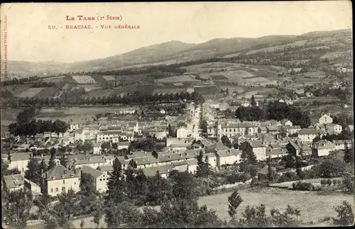 Ak Brassac Tarn, Vue générale