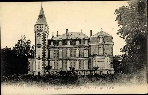 Ak Belcastel Tarn, Vue du Château