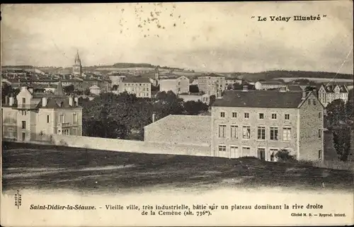 Ak Saint Didier la Séauve Haute Loire, Vieille ville, Vue générale