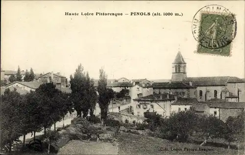 Ak Pinols Haute Loire, Vue générale