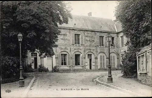 Ak Nangis Seine et Marne, La Mairie