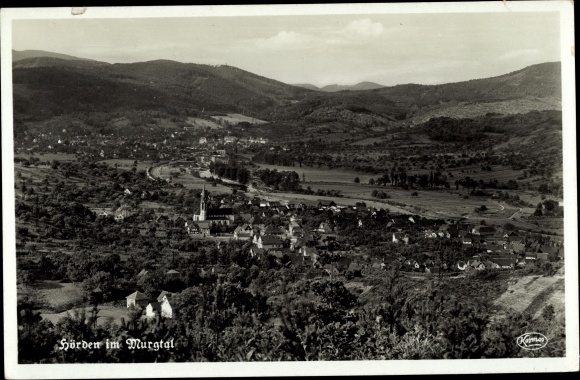 Ak Hörden Gaggenau im Murgtal Kreis Rastatt, Panorama vom Ak Hörden Gaggenau im Murgtal Kreis Rastatt, Panorama vom