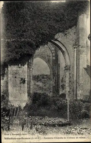 Ak Villedieu en Beauce Loir et Cher, Ancienne Chapelle du Château