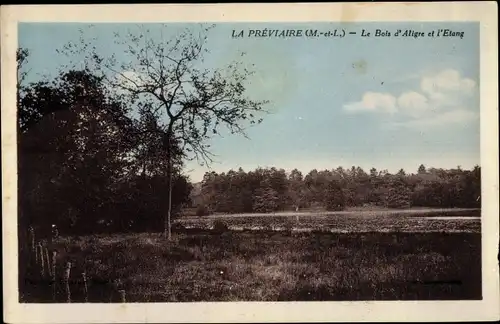 Ak La Previaire Maine et Loire, Le Bois d'Aligre, Etang