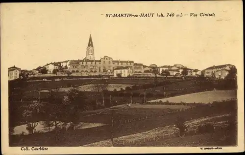 Ak St. Martin en Haut Rhône, Vue générale