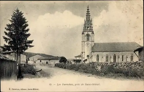 Ak Les Paroches Saint Mihiel environs Lothringen Meuse, Eglise, Kirche