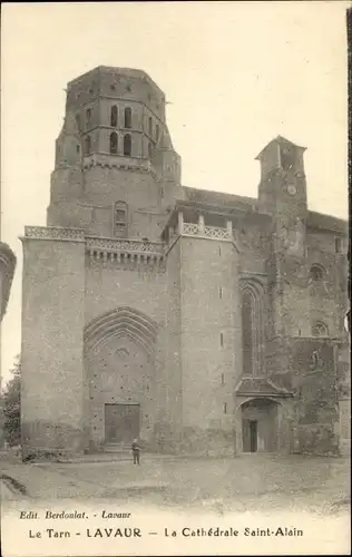 Ak Lavaur Tarn, La Cathédrale Saint Alain
