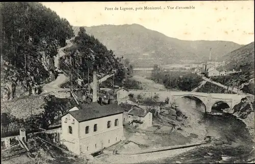 Ak Monistrol Haute Loire, Pont de Lignon